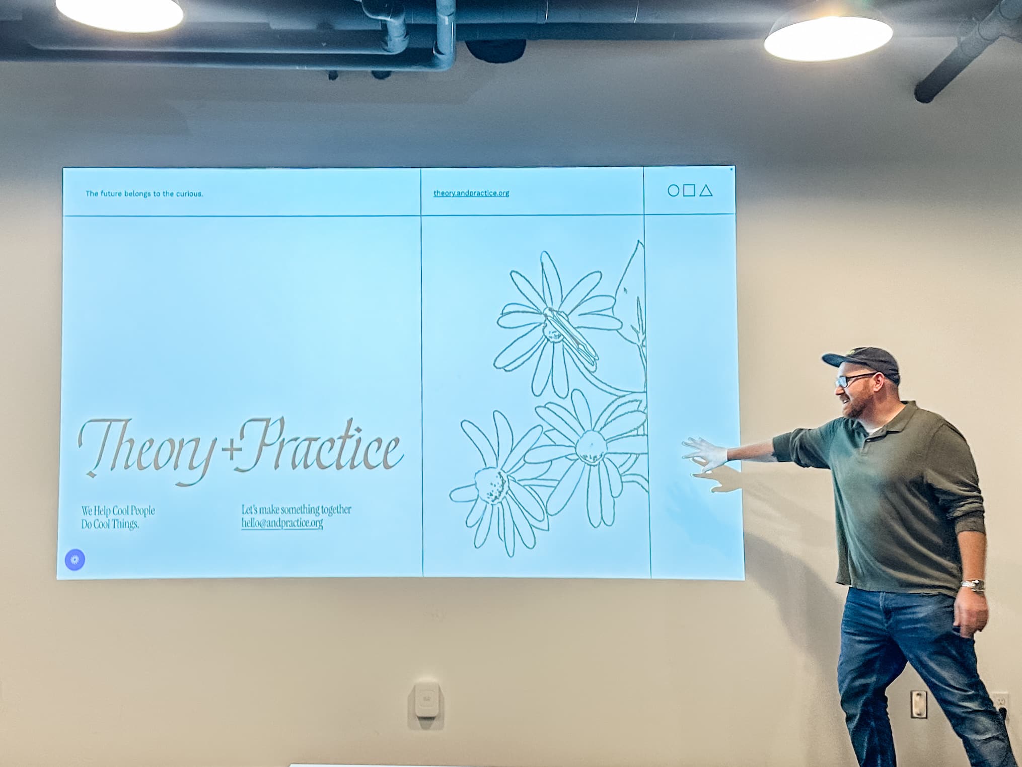 Gerald Westlund of Theory + Practice presenting at the Capital Area Startup Studio